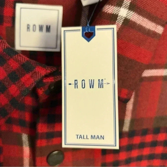 ROWM MENS Big 3XT TALL The Lodge Collection Jacquard Patchwork Shirt Jacket NEW - Picture 5 of 14